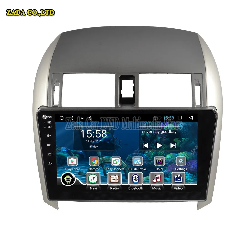 NaviTopia 9 дюймов 1 ГБ/2 ГБ 4 ядра/Octa core Android 6 0 автомобиль радио плеер для Toyota COROLLA 2007 2008