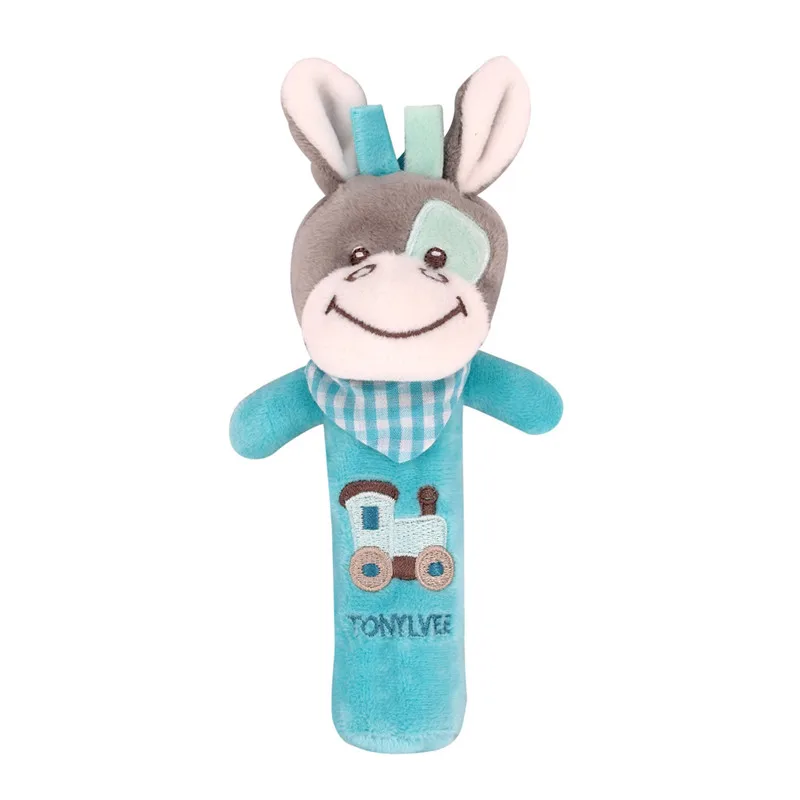 

baby rattles Animals Hand Bells Musical Baby Soft Toys Developmental Rattle Bed Kids speelgoed#4j05