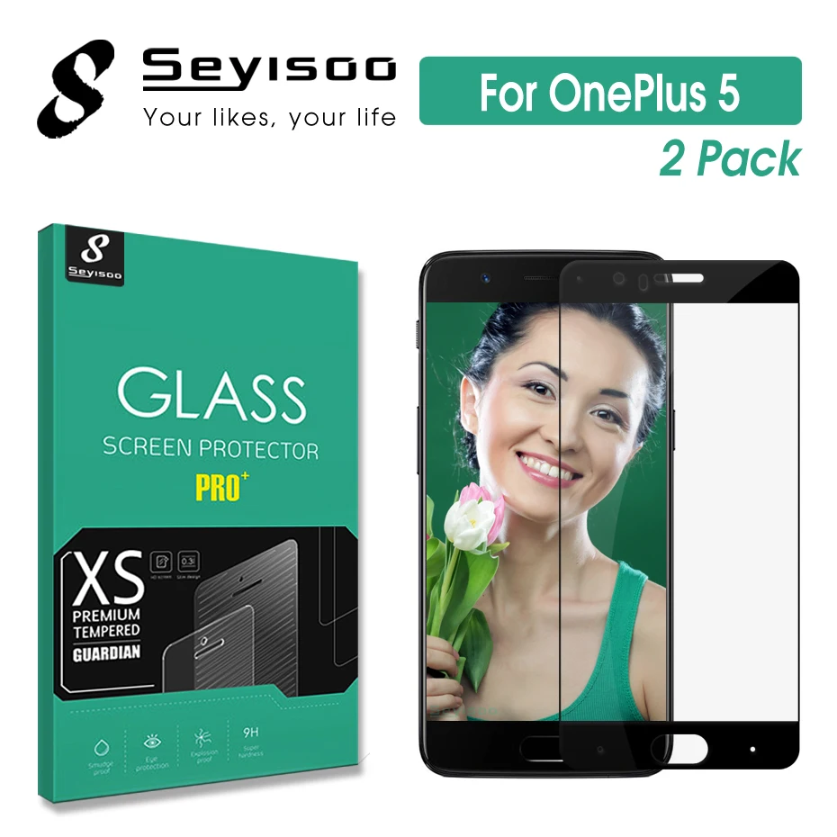 Защитное стекло Seyisoo 2.5D 9H 0 3 мм закаленное с полным покрытием для OnePlus 5 One Plus Five 1 + 2