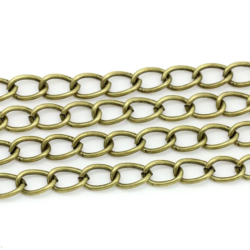 DoreenBeads Link цепь из античной бронзы 8х5 мм 3 м (B27156)|chain lock|chain stickerchain silver |