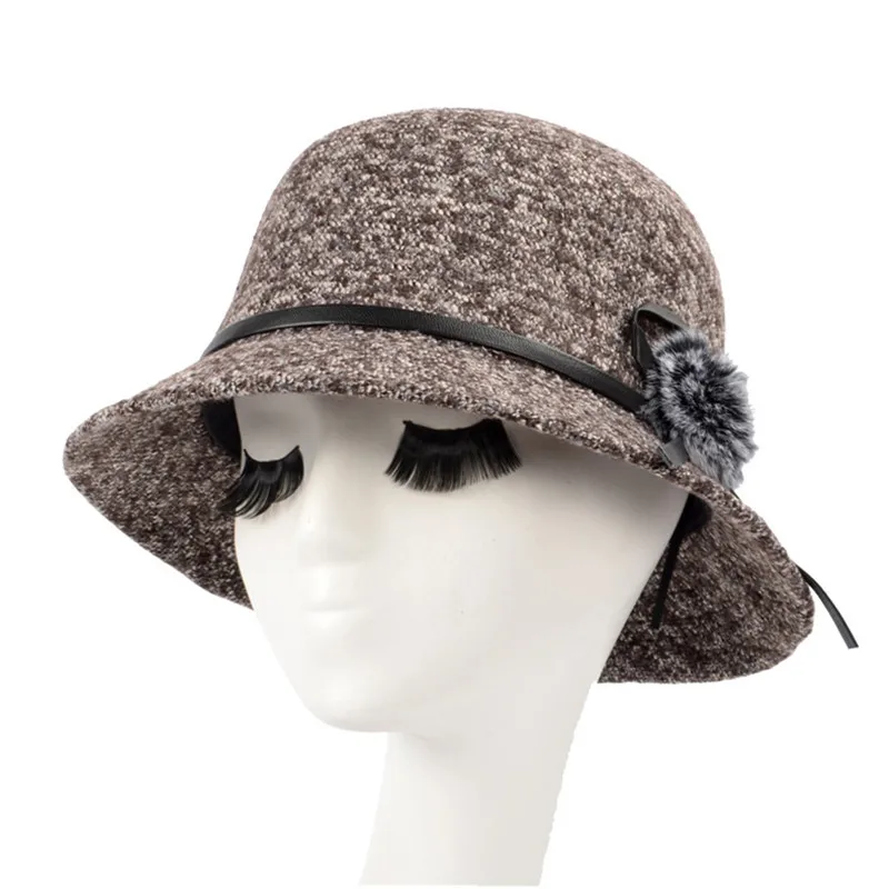 Joejerry женские купольные фетровые шляпы из смешанной шерсти для мам на осень и зиму