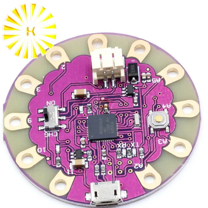 Плата LilyPad USB ATmega32U4 коннектор платы разработки микроконтроллера|Соединители| |
