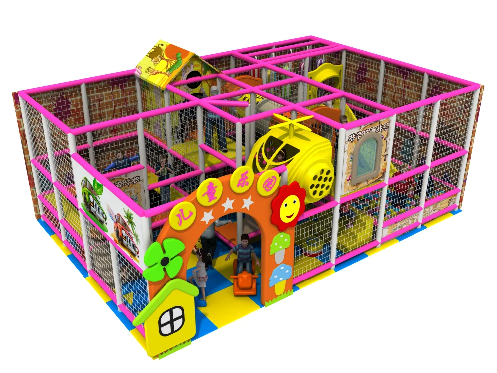 Детская мягкая игровая площадка с батутом и шариковым бассейном|soft playground|indoor soft