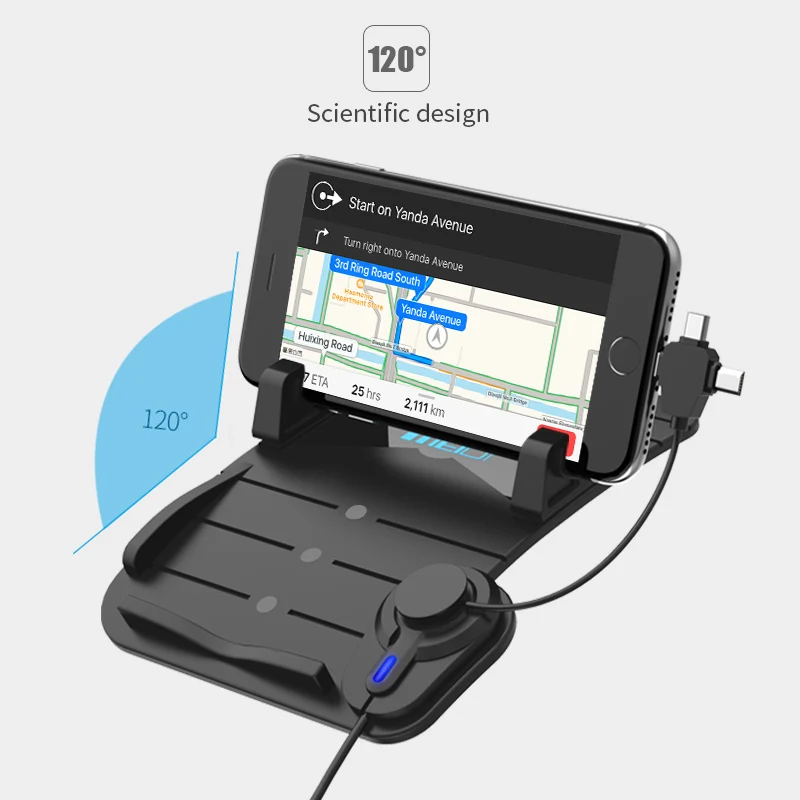 Автомобильное зарядное устройство MEIDI с USB разъемом 5 В 2 1 А для Samsung и Android|holder