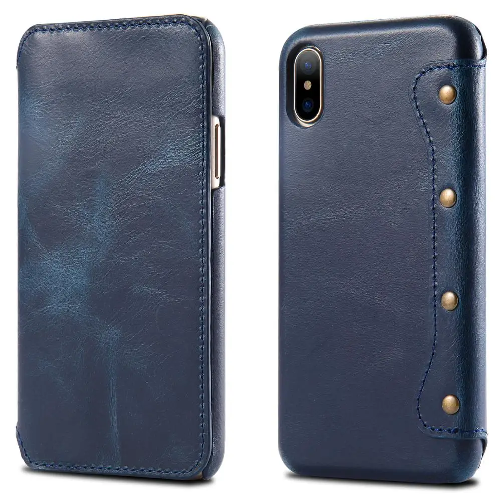 Чехол книжка из натуральной кожи для iPhone 12 mini 11 Pro Max Xs XR X|Бамперы| |