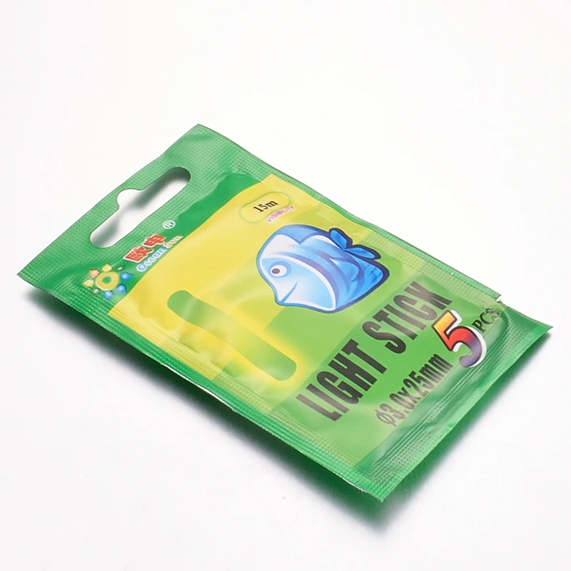 Vissen 50pcs / 10 bags светлячки для рыблки поплавок светящийся многоцветная рыбацкая
