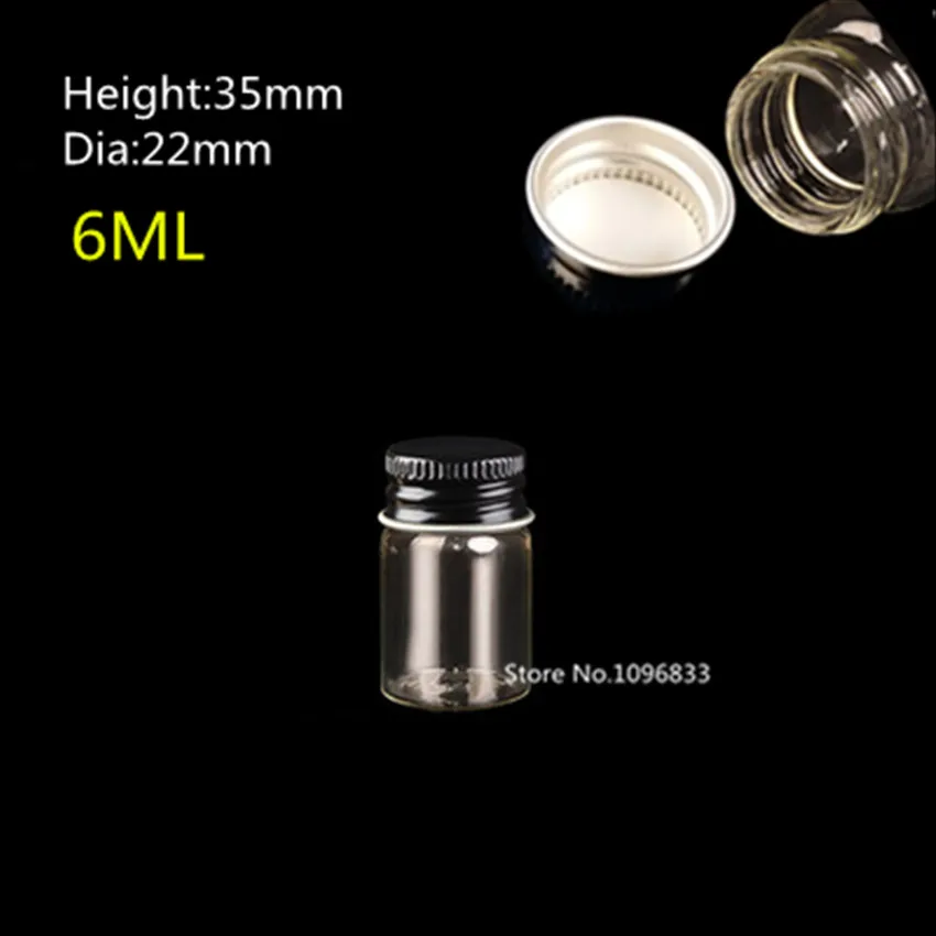 

24pcs Clear Small Glass Bottle with Black Screw Cap Transparen Mini Glass Bottle Small Glass Vials Gift Wishing Bottles Jar 6ml