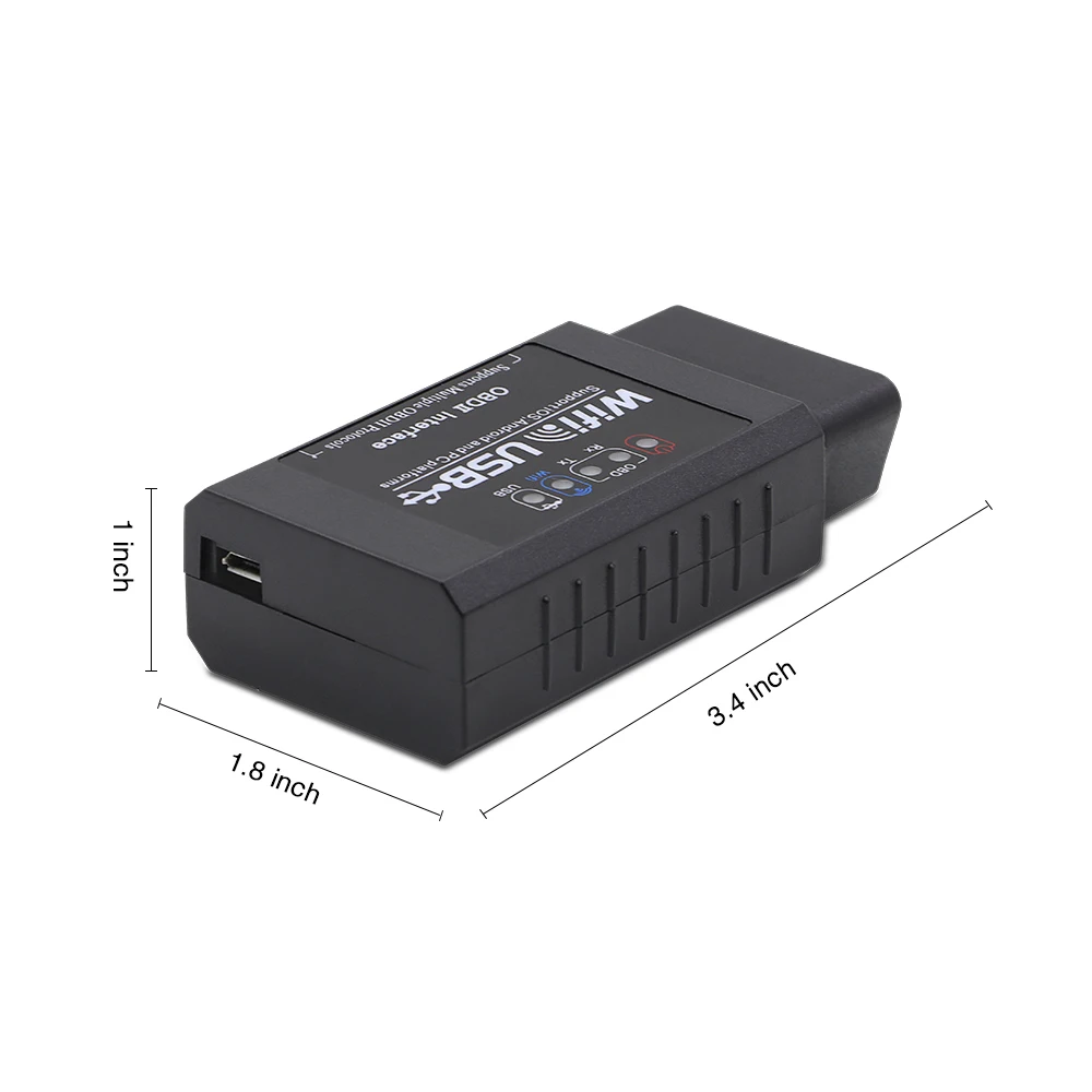 ELM327 Wifi USB сканер реальный V2.1 FTDI+ PIC18F25K80 OBDII Автомобильный диагностический сканер Android/IOS/PC OBD2 все протоколы сканирования