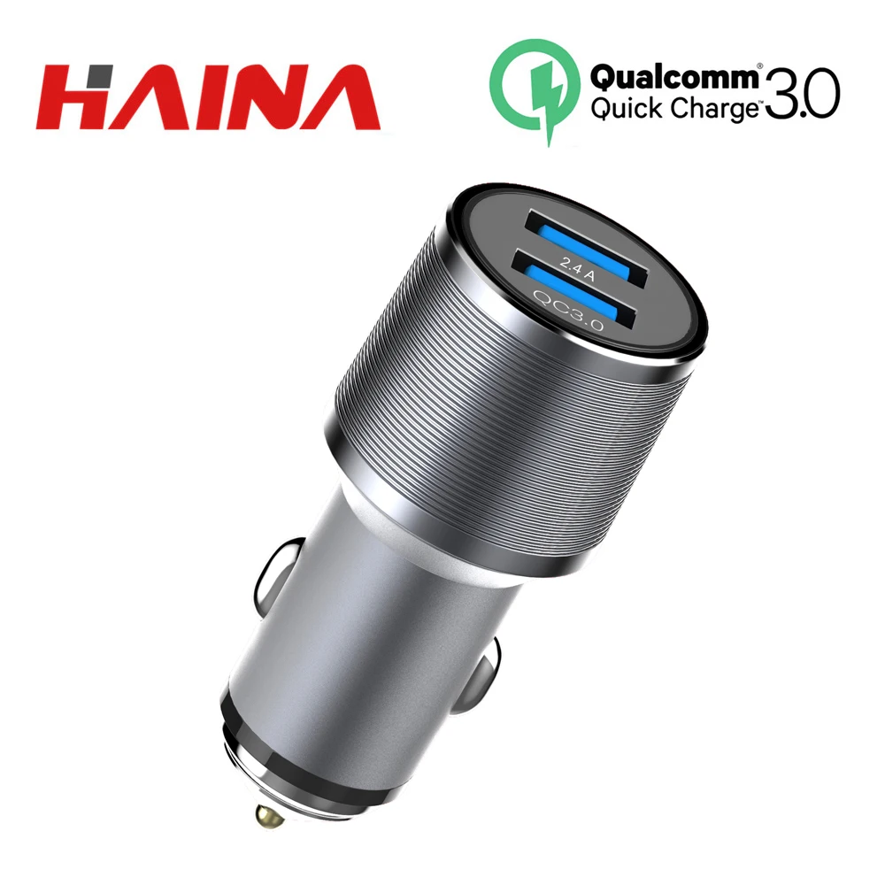 Автомобильное зарядное устройство USB Quick Charge 3 0 мобильный телефон с 2 портами