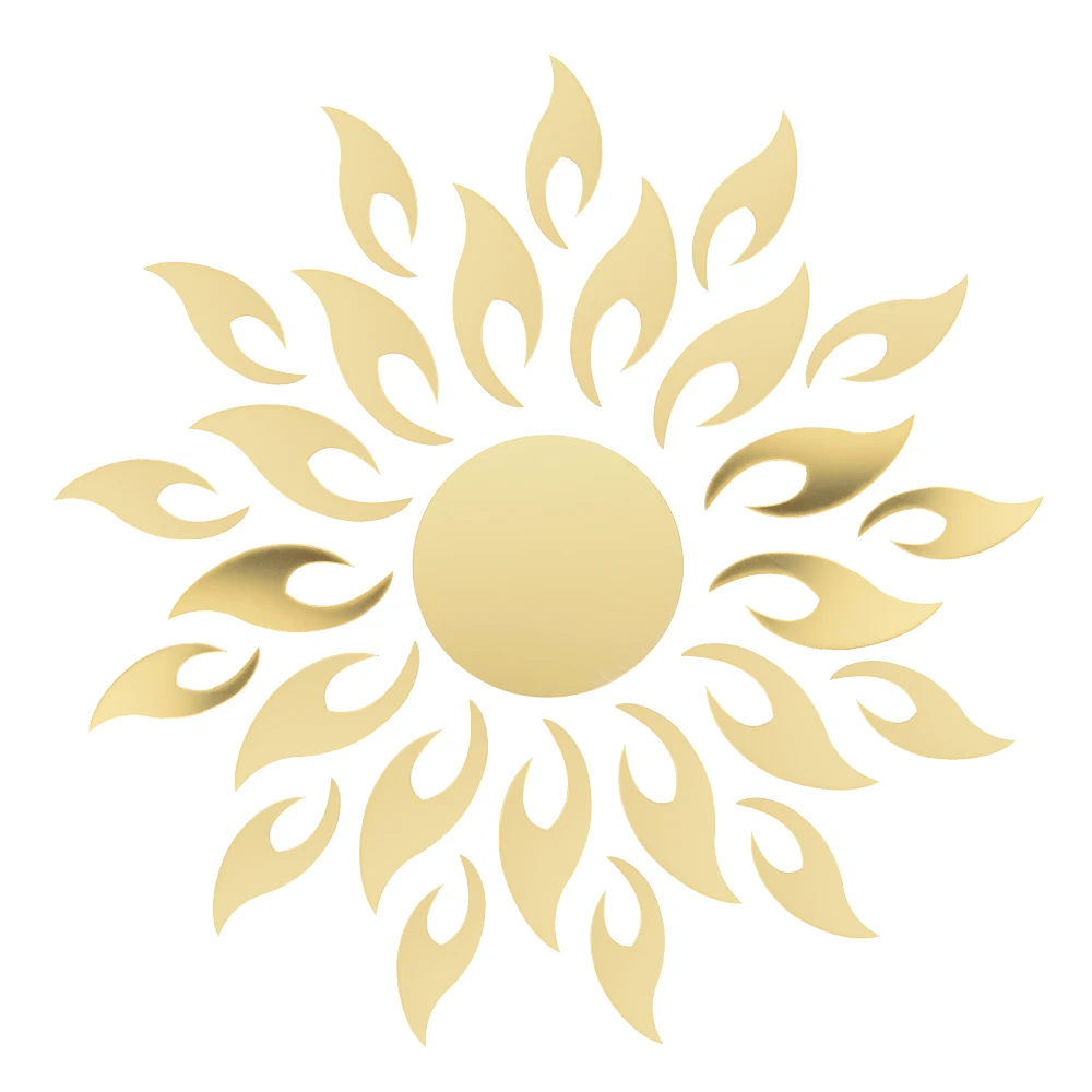 

Acrylic 3D Sunflower Mirror Effect Wall Sticker Decal Room Decoration