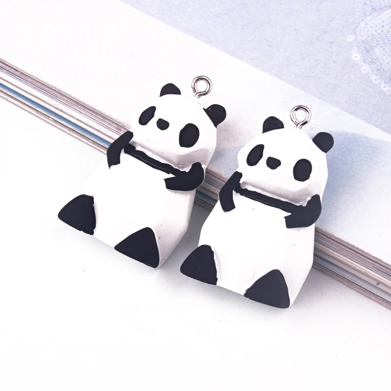 3 шт. очень милые оригами панда украшения из смолы нашивка брошь фурнитура Япония
