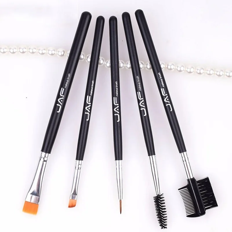 Розничная торговля JAF100 % Vegan Eye Make Cosmetische Borstel набор voor подводка для глаз Wenkbrauw Wimper