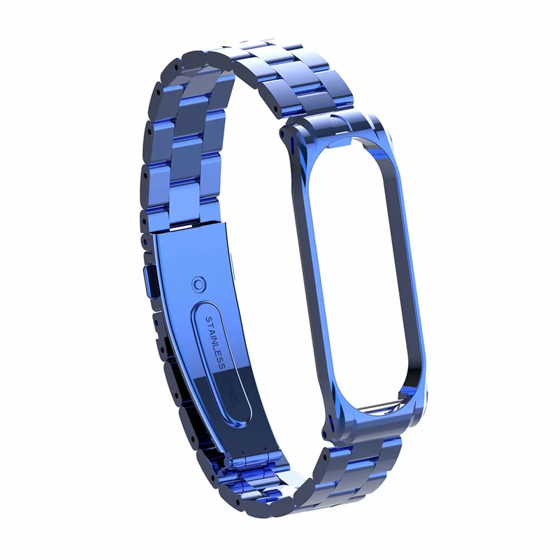 Ремешок из нержавеющей стали для Xiaomi Mi Band 4 металлический ремешок часов смарт