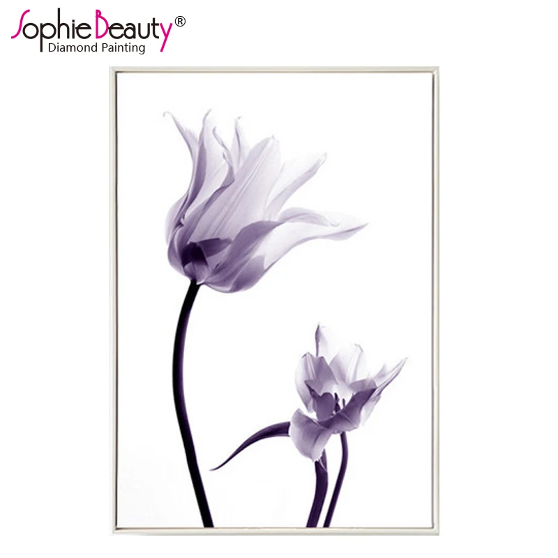 Sophie Beauty Diy Алмазная вышивка крестиком круглая полностью вышитая бисером