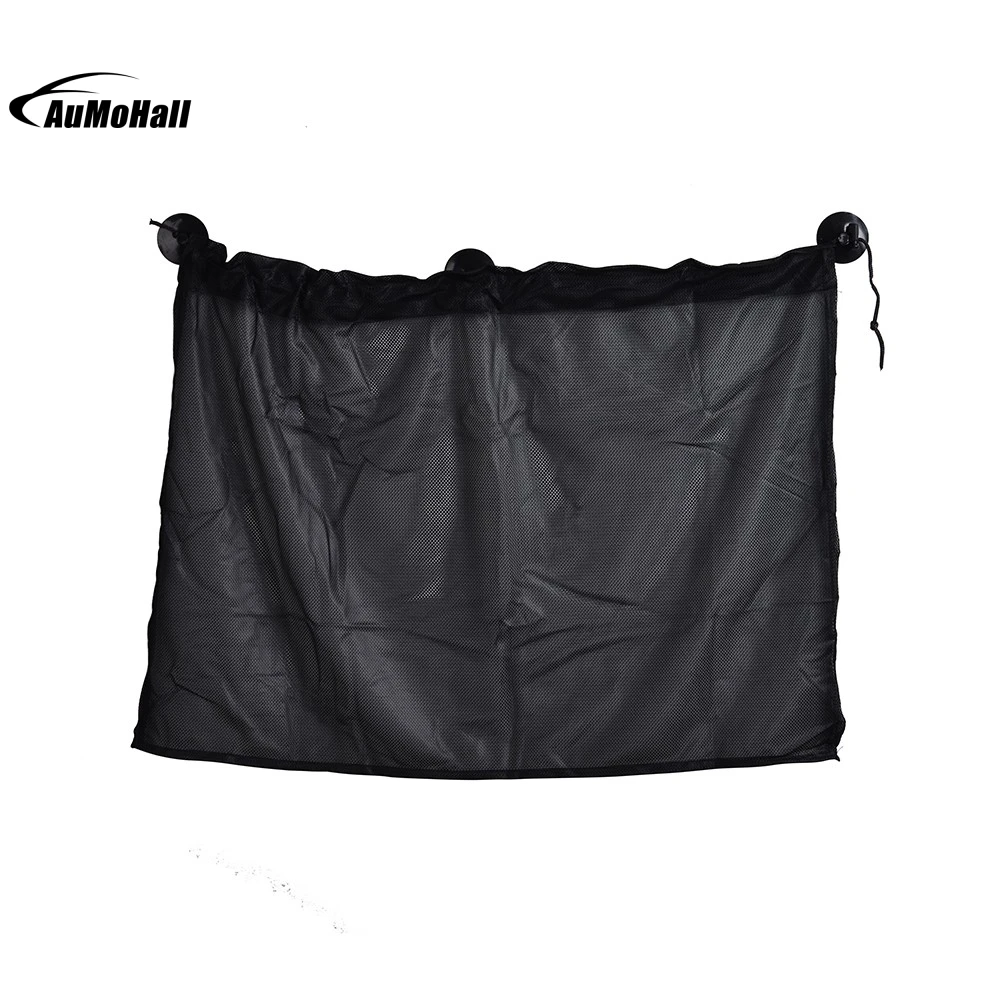 

52cmx 80cm 1 Pair Home Car Sun Shade Side Window Curtain Sunshade UV Protection Mesh Fabric With Suction Cup