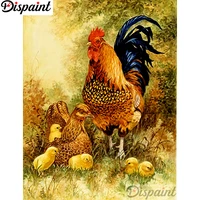 dispaint full squareround drill 5d diy diamond painting animal chicken 3d embroidery cross stitch home decor gift a11415