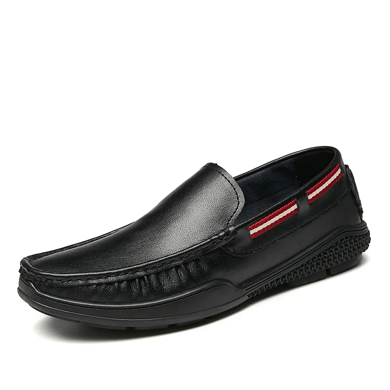 Hot Fashion Men Loafers High Quality Comfortable Lazy Shoes Brand Design Business Zapatos De Hombre Black Mens 38-44 | Обувь