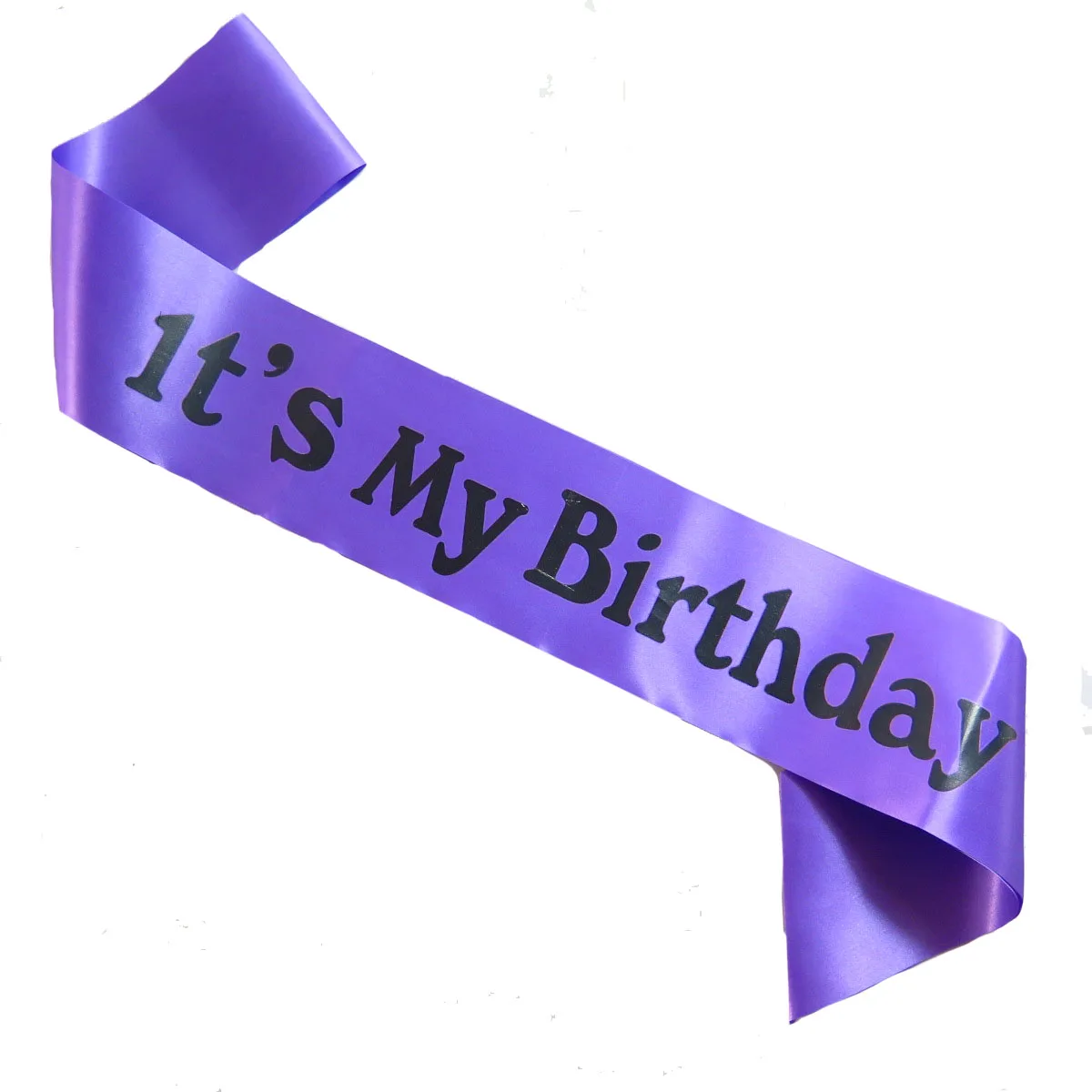 2020 модная Фиолетовая лента для дня рождения девушки белого и черного цвета с