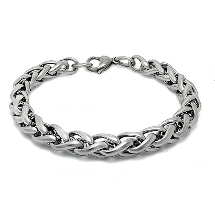 Браслет мужской из титановой стали пикантная цепь с Keel нержавеющей 100% 7 мм 8 10