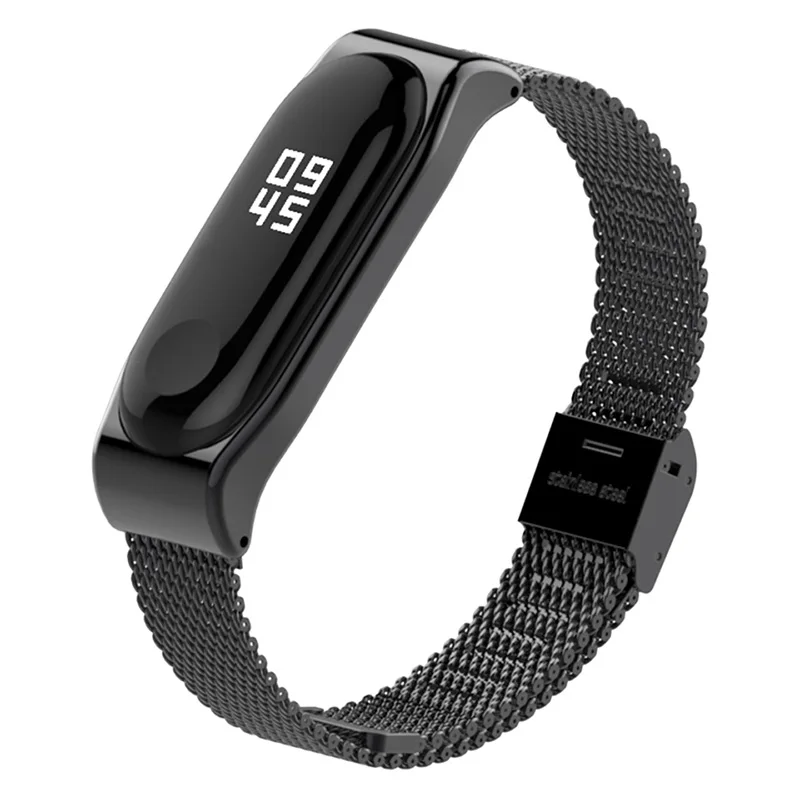 Металлический браслет для Xiao mi Band 3/4, ремешок на запястье mi band 4, браслет, смарт-часы Band mi Band 3, ремешок из нержавеющей стали для mi 3