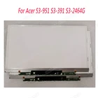 Бесплатная доставка 13,3 дюймов для Acer S3-951 S3-391 S3-2464G ноутбук ЖК-дисплей экран B133XW03 V3 B133XTF01.0 B133XTF01.1 B133XTF01.2