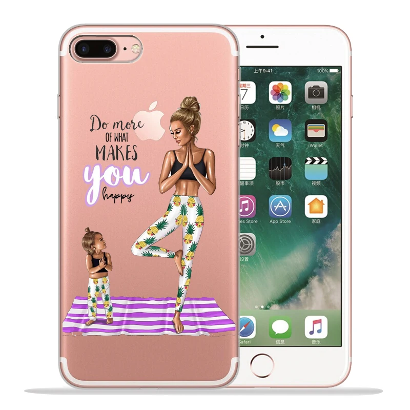 Модный чехол для телефона с надписью Super mom Dad Girl Baby iPhone 8 7 6 6S Plus X XS MAX XR 10 мягкий