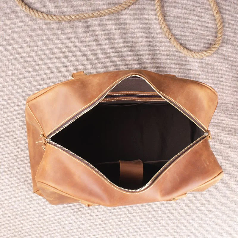 Мужская Дорожная сумка из натуральной кожи с плечевым ремнём|travel bag|luggage bagmen travel