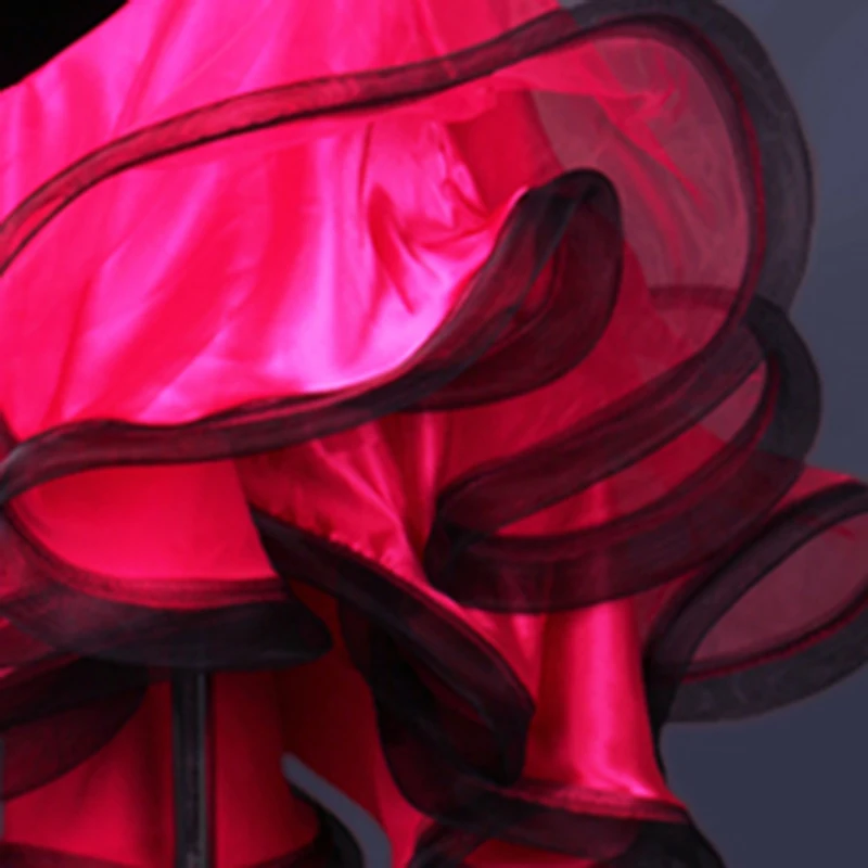 Черное платье для латинских танцев женщин Детские платья танго самбы Румба