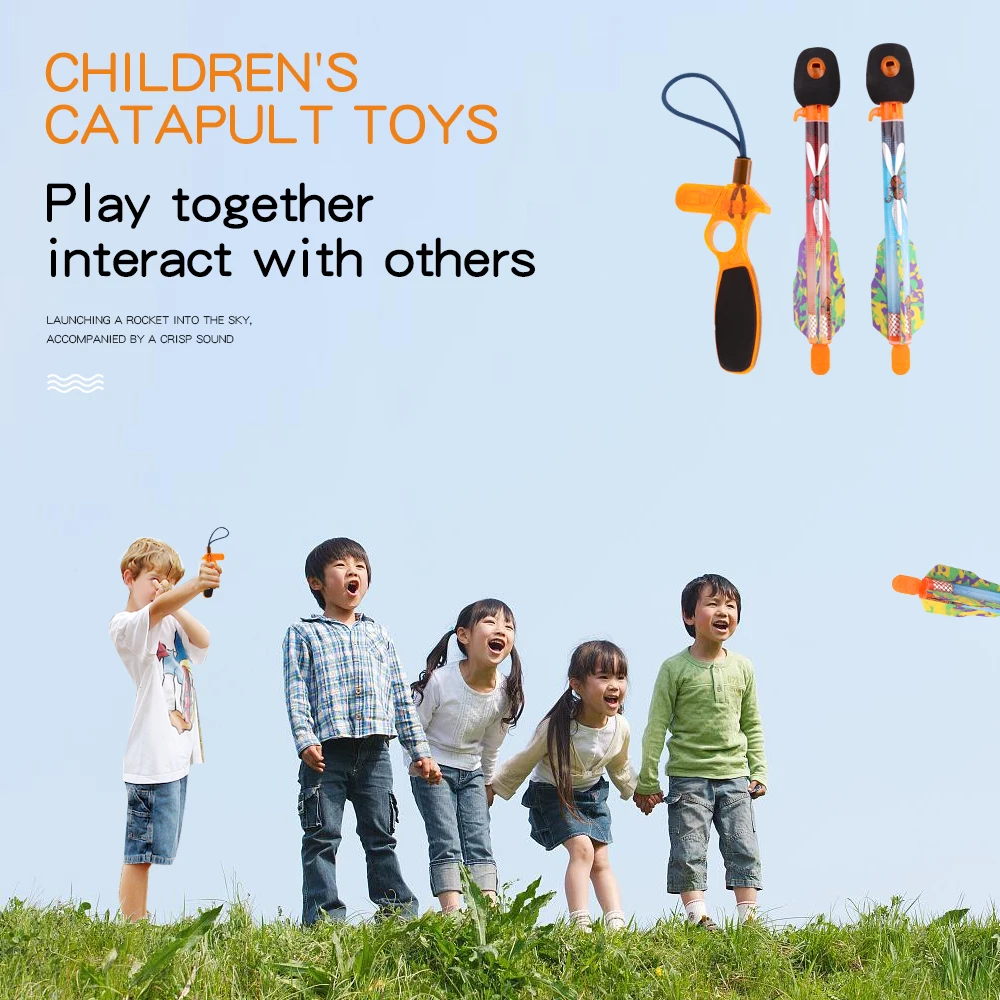 Новинка 2 предмета детская Летающая стрела для мальчиков ракета свисток супер