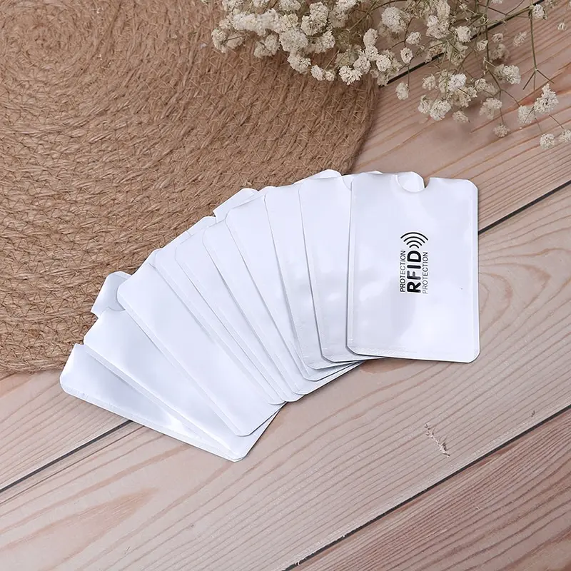 Анти Rfid кошелек блокирующий считыватель замок держатель для банковских карт Id