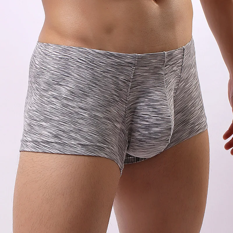 

Sexy Men Plus Size Fantasy Boxers Solid Big U Convex Pouch Breathable Boxer Underpants Cueca Calzoncillo Boxer Gay Wear F9