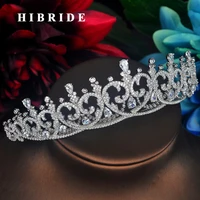 hibride luxury water drop shape tiara crown women wedding hair jewelry fashion bride crown wedding party jewelry c 65
