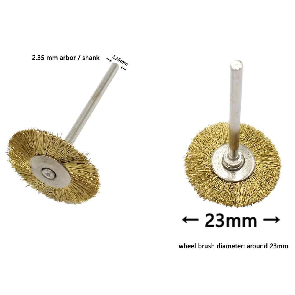Мини-щетка из латуни и стальной проволоки полировальные колеса полный комплект