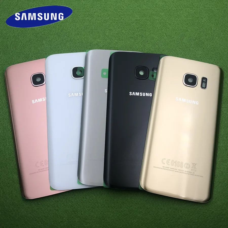 Задняя крышка для батареи стеклянный корпус Samsung GALAXY S7 G930 SM G930F Edge G935F задняя