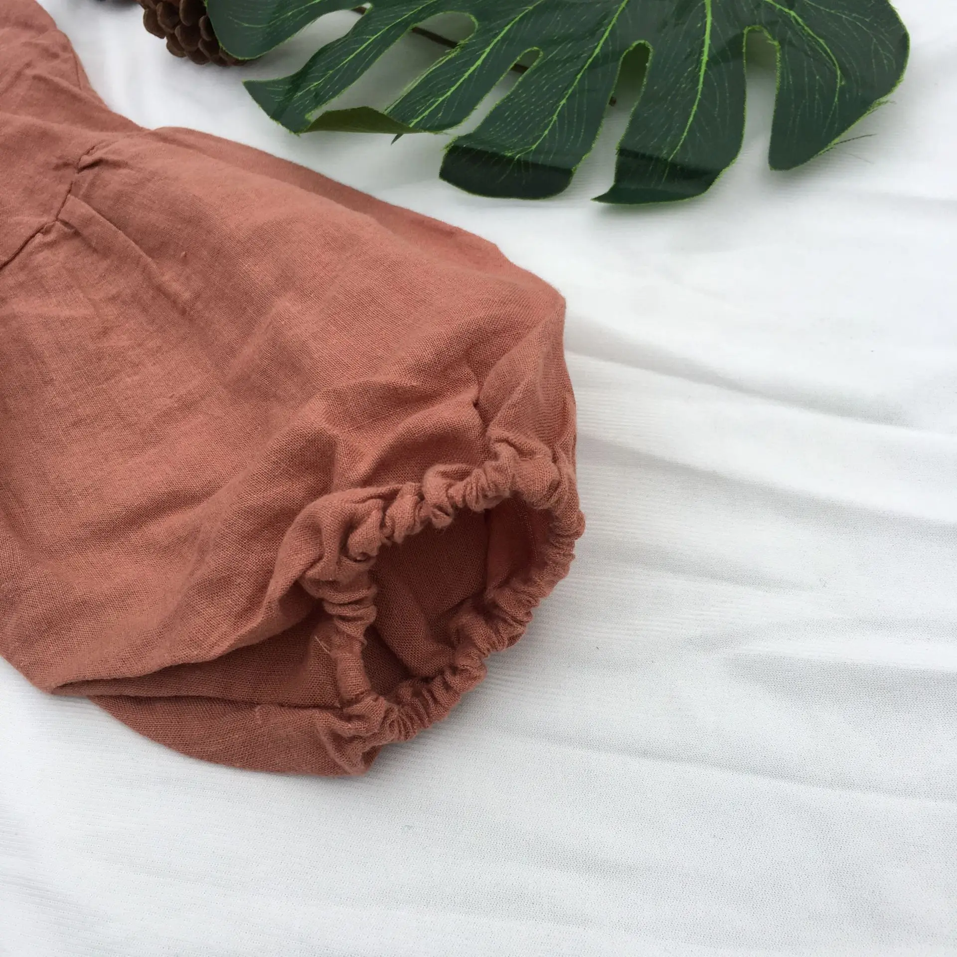 Платье для девочек весеннее корейское детское льняное повседневное в корейском