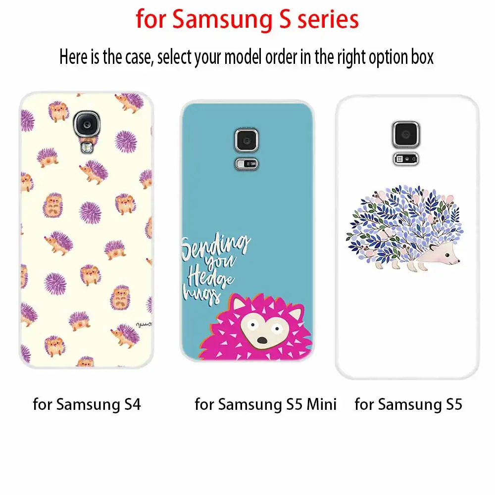 Чехол для телефона с рисунком Samsung S20 S21 S8 S9 S10 S11 Plus чехол S10E Lite Ultra S7 Edge ежика милый в