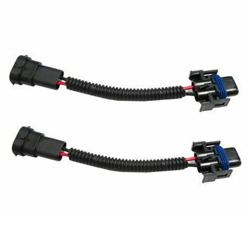 ПВХ жгут нейлон проводки пробки Предварительно проводной 2pcs H11 H8 H9 фары Противотуманные фары удлинитель провода розетки