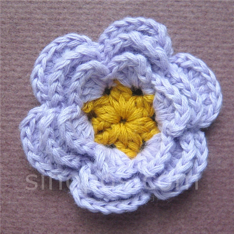 Покрывало Русалочка ручная вязка в виде сливовых цветов 48 мм лоскутного шитья