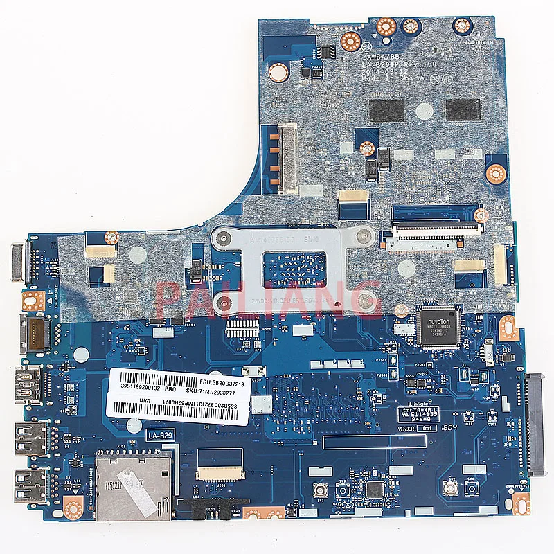 Материнская плата PAILIANG для ноутбука LENOVO материнская ПК B50 45 ZAWBA/BB tesed DDR3 2. 5 2 8 9