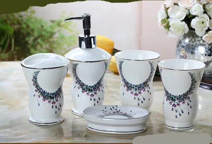 Набор кистей для ванной комнаты Роскошный Модный китайский керамический набор
