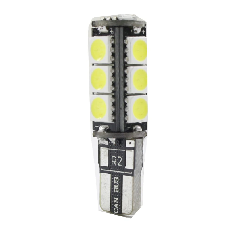 2 шт. T10 светодиодный W5W CANBUS без ошибок 168 921 13SMD 5050 автомобиль для чтения