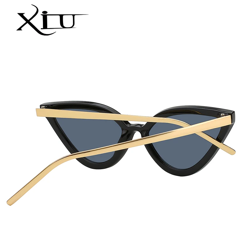 Очки солнцезащитные XIU Cateye женские брендовые дизайнерские винтажные маленькие