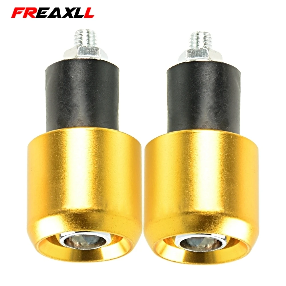 gold Колпачки Руля Мотоцикла Руль заканчивается захваты для Honda CRF450R 2004 CB1000R CBR600F CBR600RR Hornet 600 900 Integra 700 - Цвет: gold