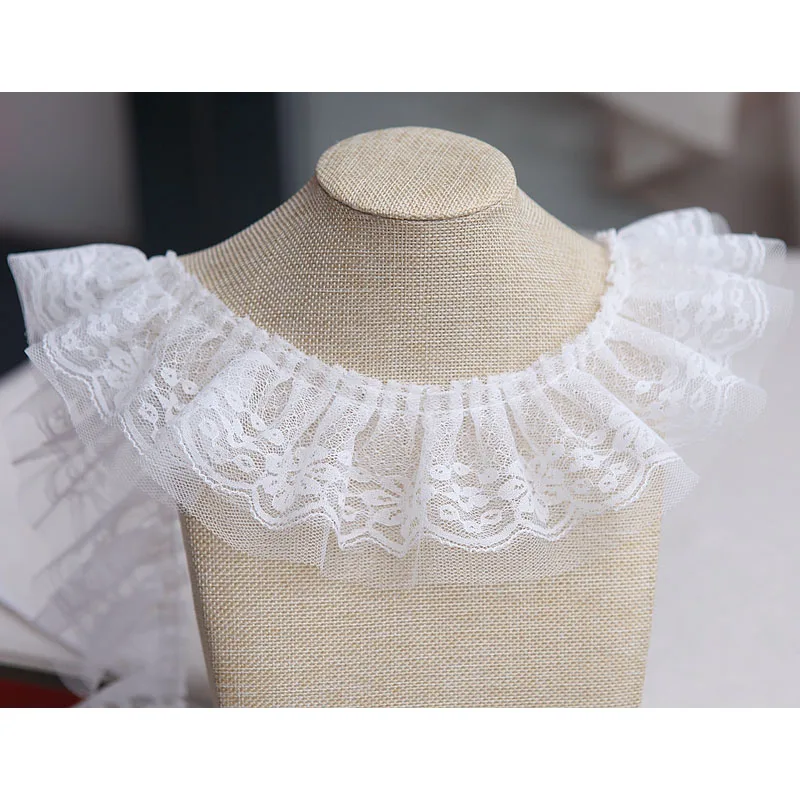 Белое ожерелье кружевной воротник 2 ярда/Лот вышивка кружевная отделка швейная