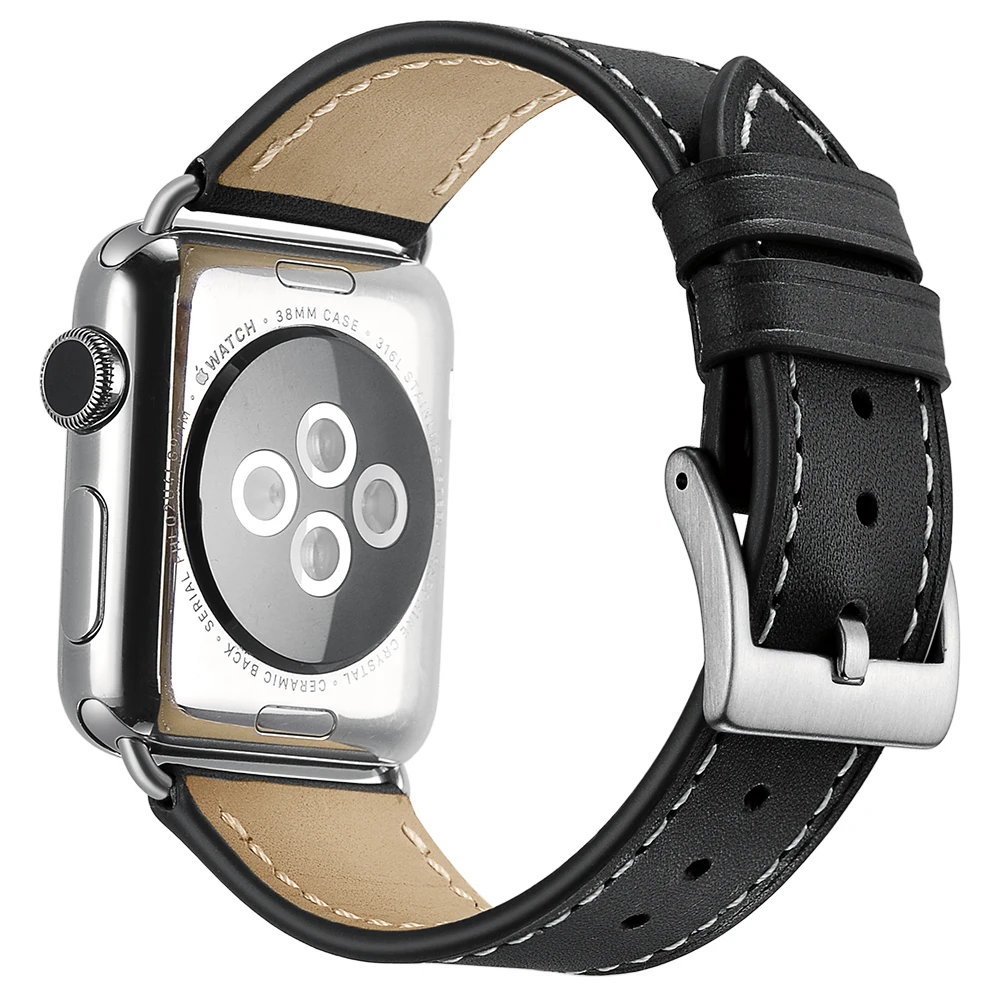 Bakeey ремень из натуральной кожи для Applewatch ручной работы замены ремешок Браслет