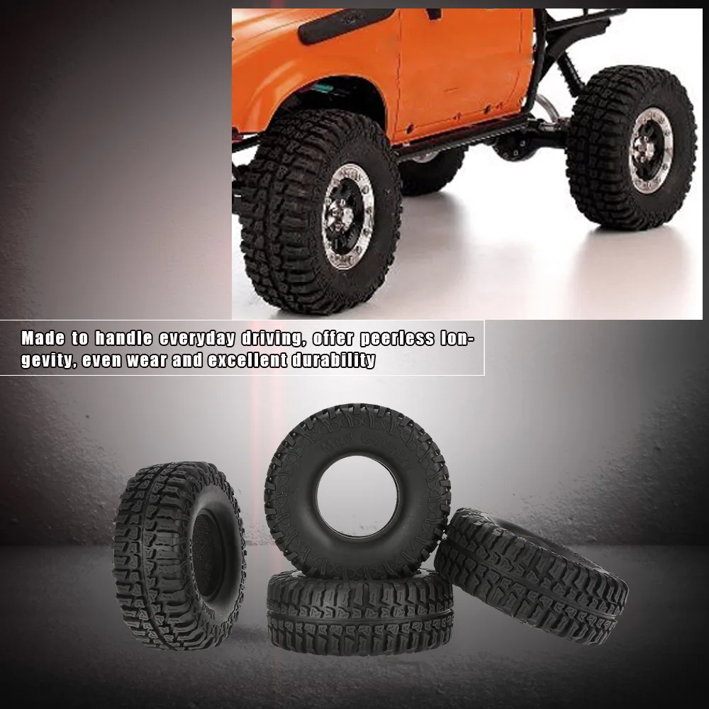4 шт. шины Austar 1 9 дюйма 100 мм масштаб 1/10 для RC4WD D90 Axial SCX10 запчасти гусеничных дорожек