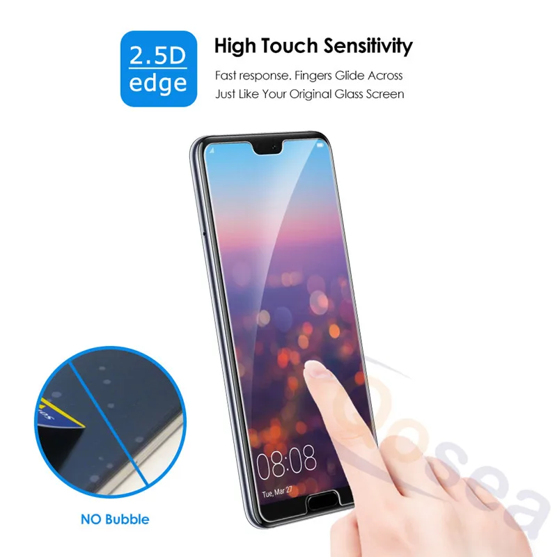 Qosea для huawei P20 Pro защита экрана ультратонкий прозрачный 9 H 2.5D Взрывозащищенная