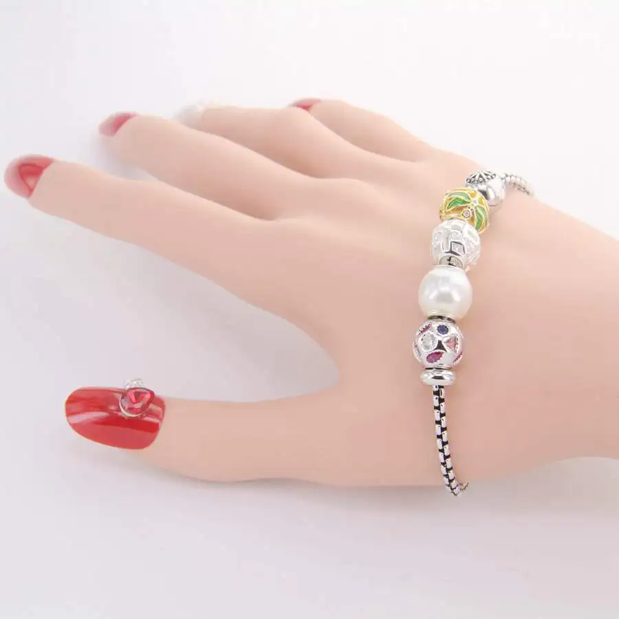 Hemiston Thomas Pearl Colorful Dragonfly Beads Karma Bracelet Rebel Heart Jewelry Women TS BK413 | Украшения и аксессуары