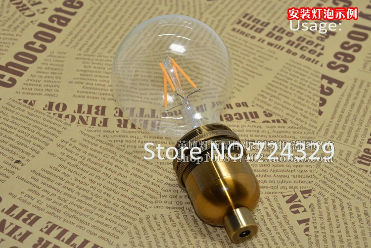 

E27 Retro Lamp Bases Vintage Chandelier Lamp Socket Living Room Restaurant Loft Bar Lamp Cover Arty Decorative Holder 2PCS/Lot