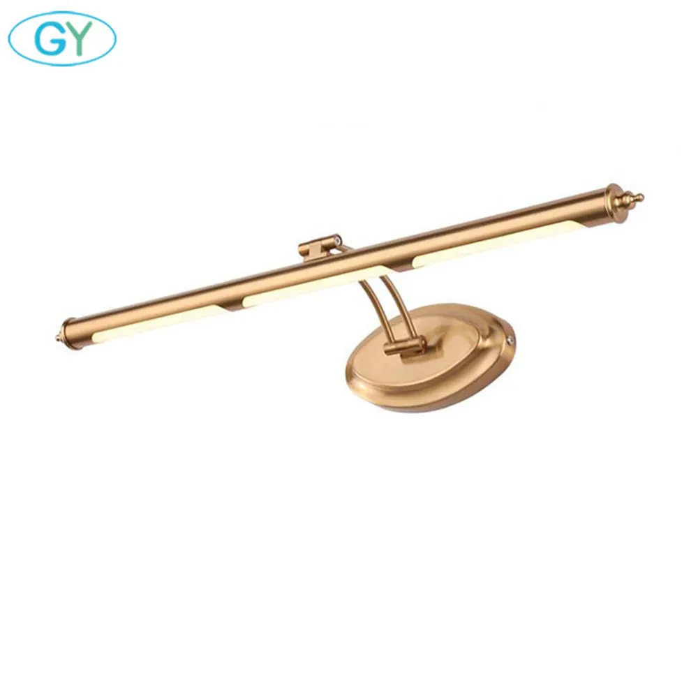 Античная светодиодная зеркальная передняя лампа с регулируемой головкой